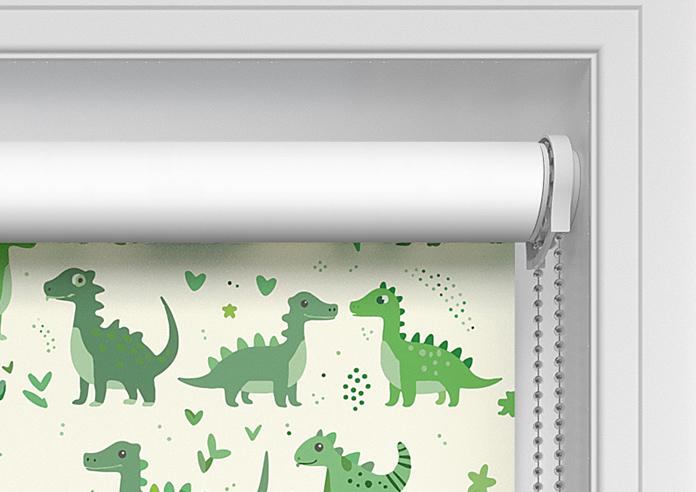 Dino Land, Lush Green - Twist&Fit Roller Blind - Image 10